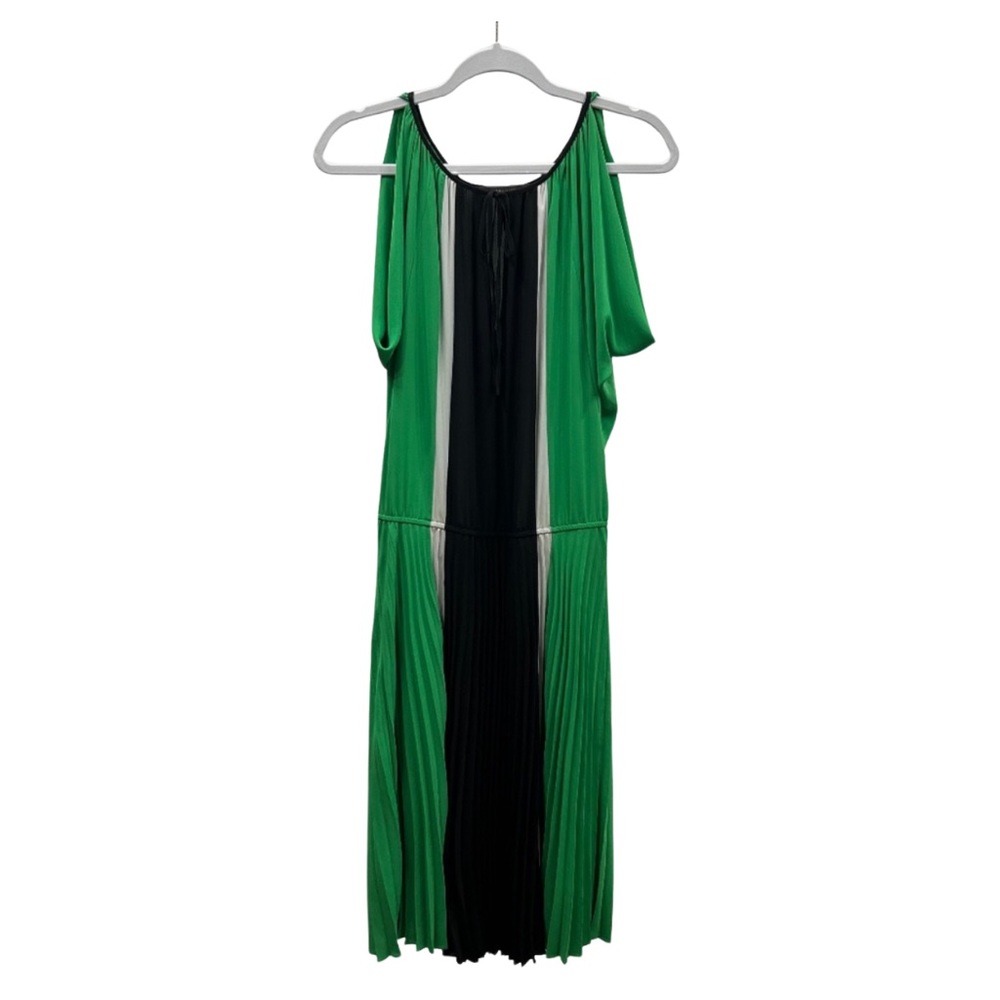 BCBGMaxAzria Green and Black Dress